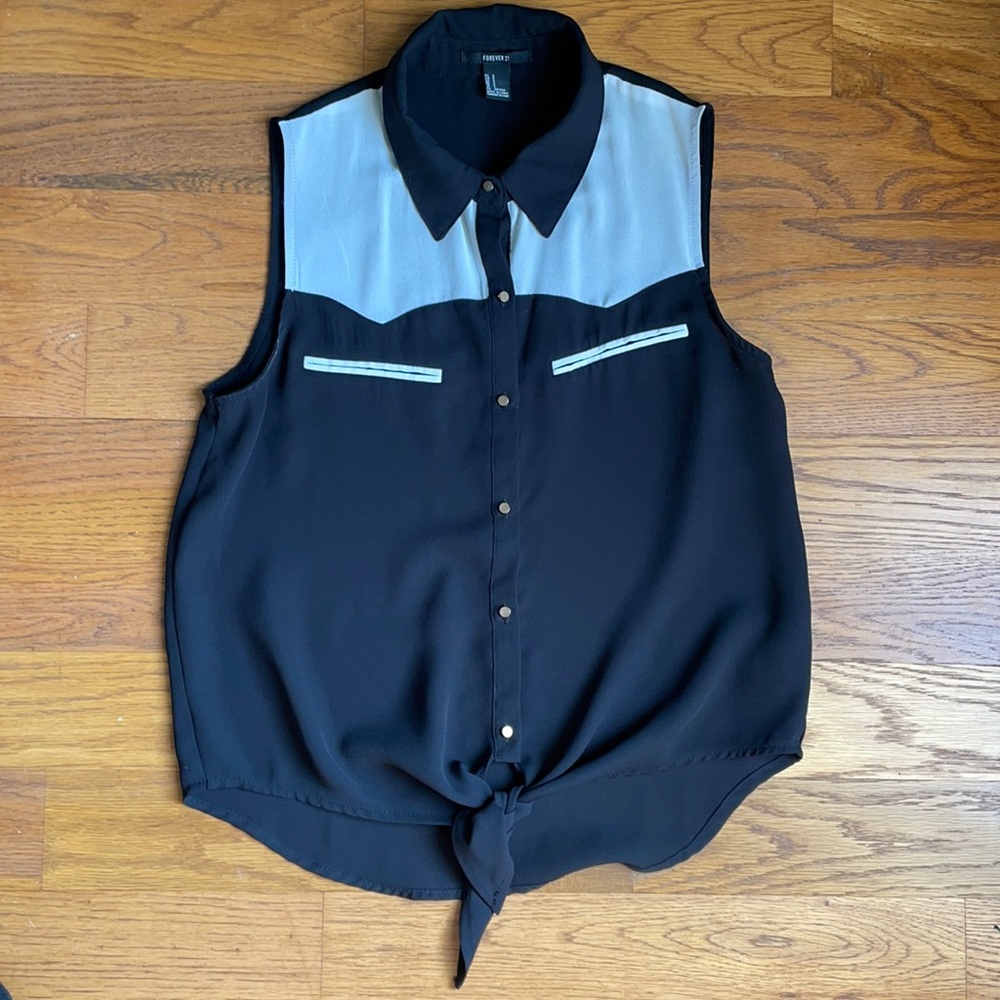 Black & White Forever 21 top